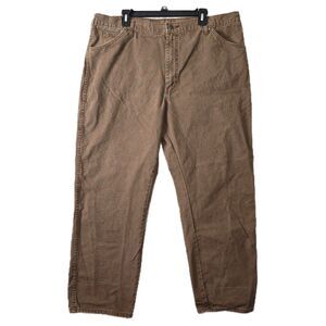 Dickies Pants Mens 40x30 Brown Straight Leg Carpenter Duck Canvas Workwear
